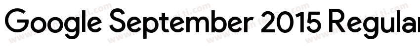 Google September 2015 Regular字体转换
